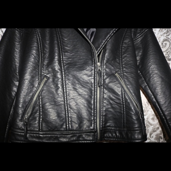 Aeropostale Faux Leather Jacket - Picture 3 of 7